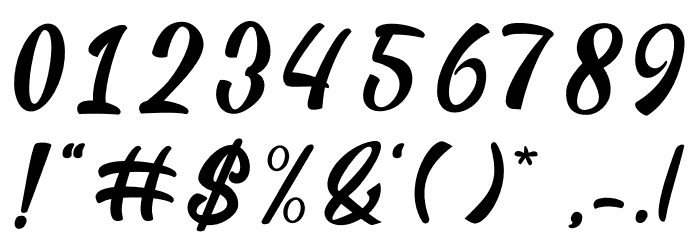 Habits Monuga フォント その他の文字