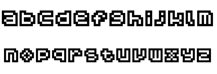 Hachicro Pro Regular Font LOWERCASE