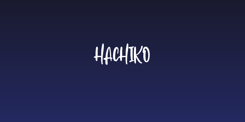 Hachiko Social Header