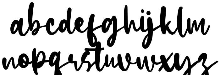 Hachiko Font LOWERCASE