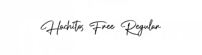 Hachitos Free Regular  Скачать бесплатные шрифты