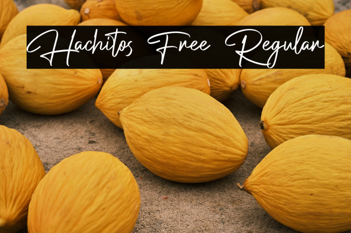 Hachitos Free Regular Example 1