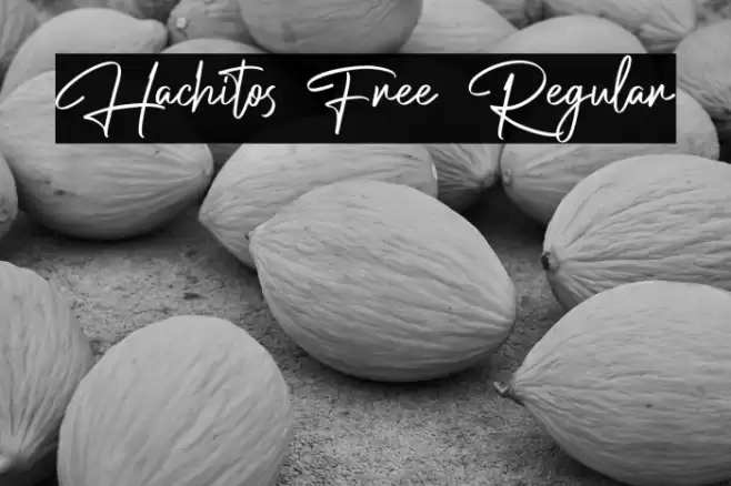 Hachitos Free Regular Font examples
