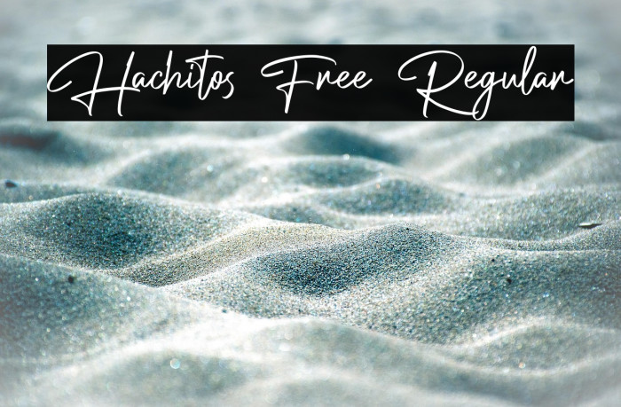 Hachitos Free Regular Example 3