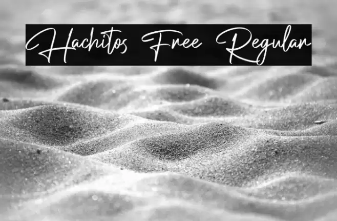 Hachitos Free Regular Font examples