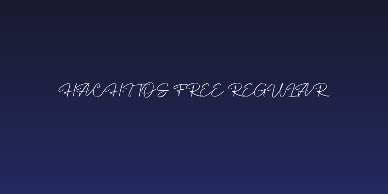 Hachitos Free Regular Social Header