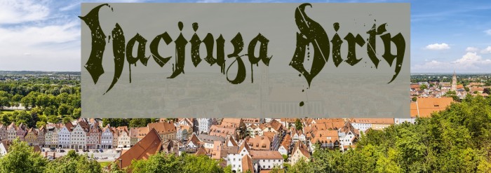 Hacjiuza Dirty Font examples