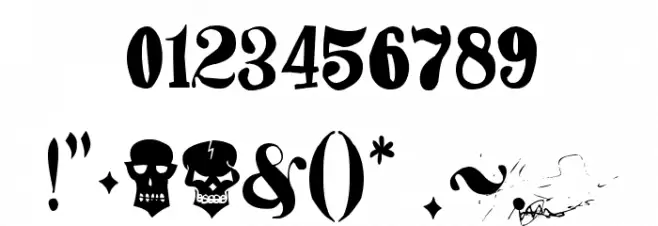 Hacjiuza Font OTHER CHARS