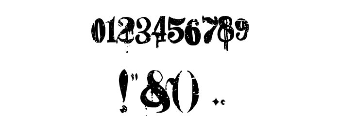 HacjiuzaDirty Font OTHER CHARS