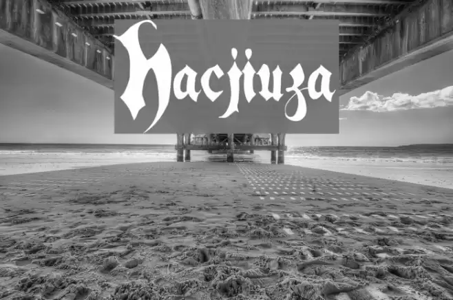 Hacjiuza Font examples