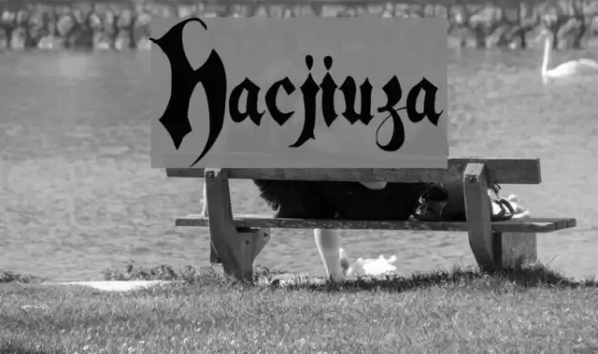 Hacjiuza Font examples