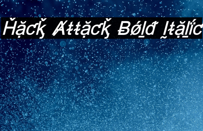 Hack Attack Bold Italic Example 1