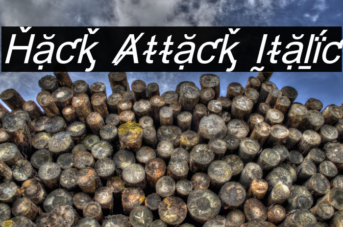Hack Attack Italic Example 1