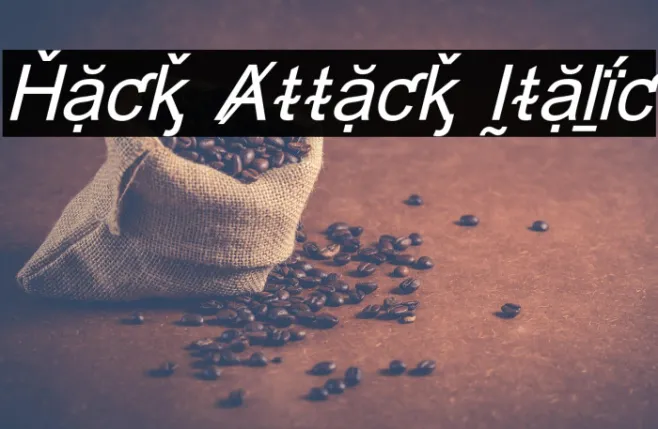 Hack Attack Italic Example 3