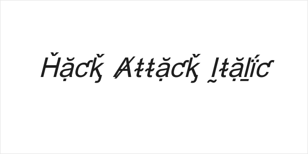 Hack Attack Italic Logo