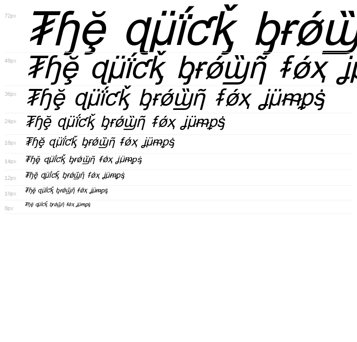 Hack Attack Italic Waterfall