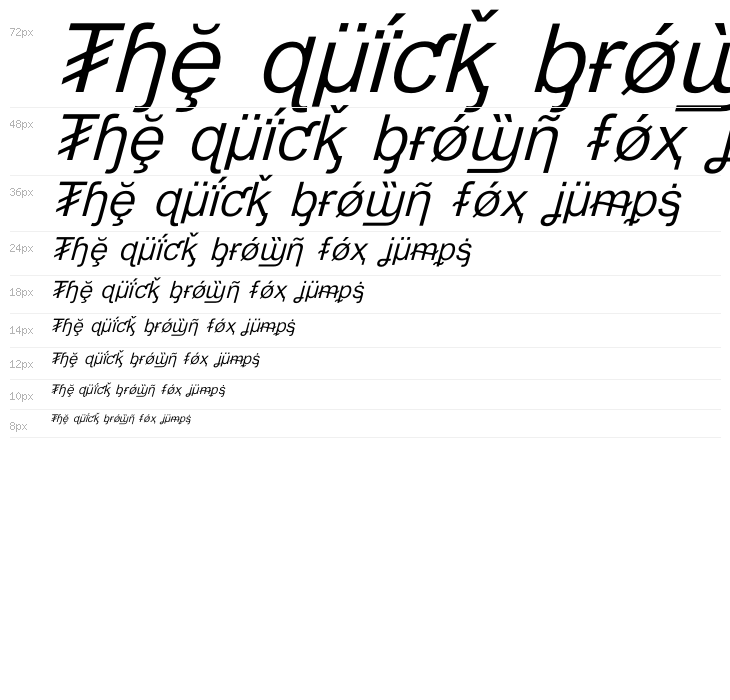 Hack Attack Light Italic Waterfall