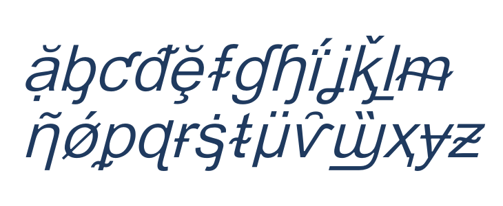 Hack Attack Light Italic Lowercase