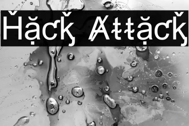 Hack Attack Font examples