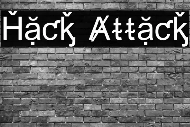 Hack Attack Font examples