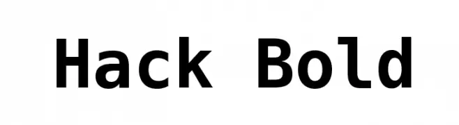 Hack Bold  免费字体下载