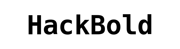 Hack Bold  font caratteri gratis