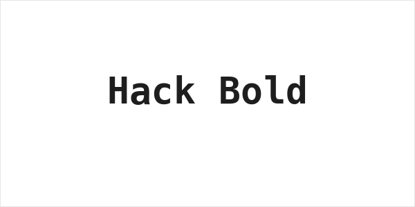 Hack Bold Logo