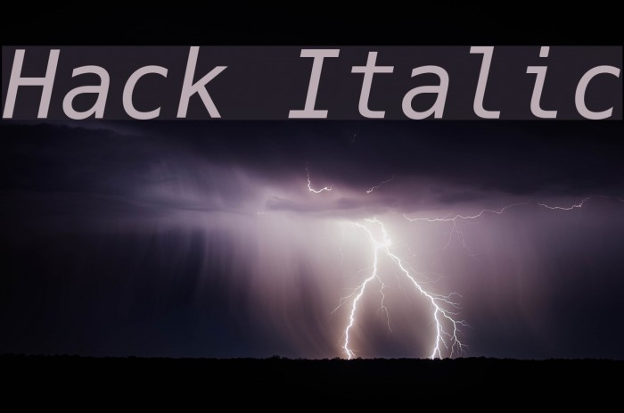 Hack Italic フォント examples