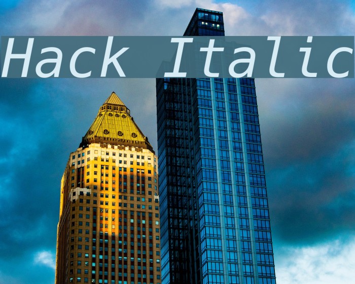 Hack Italic フォント examples