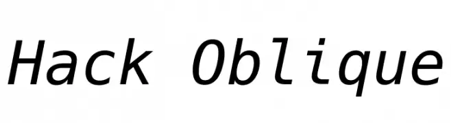 Hack Oblique  Descarca Fonturi Gratis