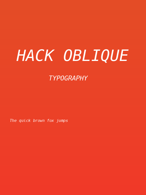 Hack Oblique Poster