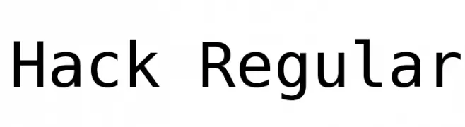 Hack Regular  नि: शुल्क फ़ॉन्ट्स डाउनलोड