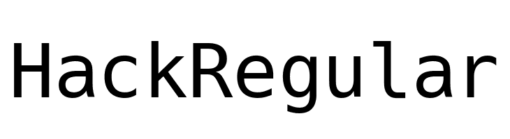 Hack Regular  免费字体下载