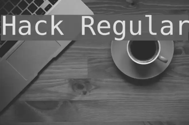 Hack Regular Font examples