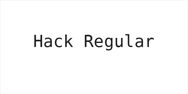 Hack Regular Logo