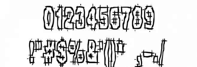 Hack & Slash BRK Font OTHER CHARS