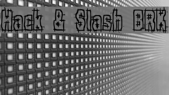 Hack & Slash BRK Font examples