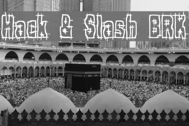 Hack & Slash BRK Font examples