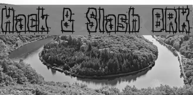 Hack & Slash BRK Font examples