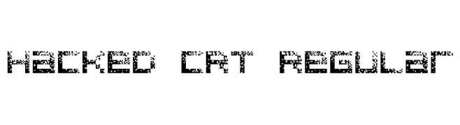 Hacked CRT Regular  Free Fonts Download