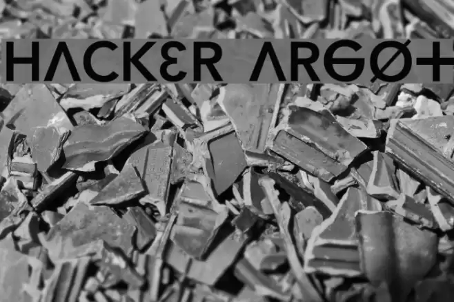 Hacker Argot Font examples