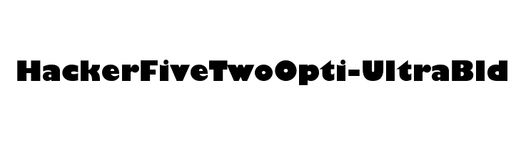 HackerFiveTwoOpti-UltraBld Font