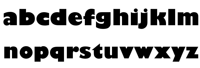 HackerFiveTwoOpti-UltraBld Schriftart Kleinbuchstaben