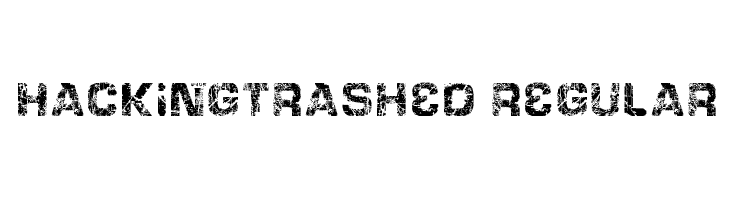 HackingTrashed Regular  Frei Schriftart Herunterladen