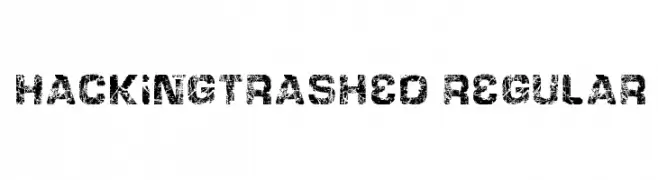 HackingTrashed Regular  Frei Schriftart Herunterladen