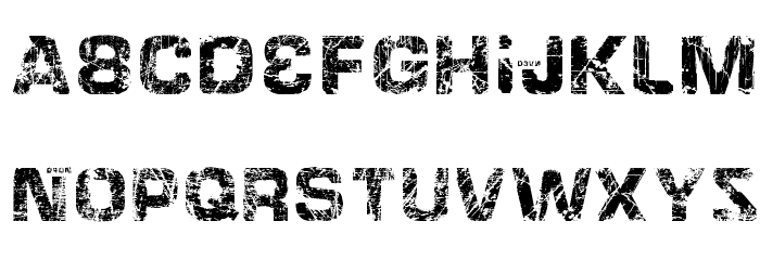 HackingTrashed Regular Font LOWERCASE