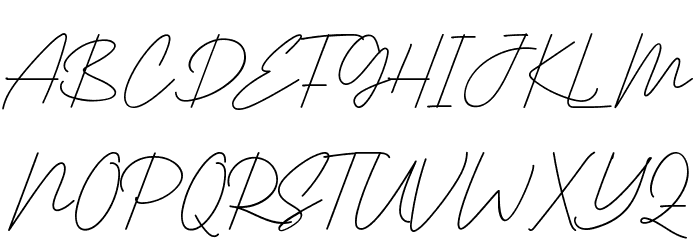 Hackney Bird Demo Schriftart Groß