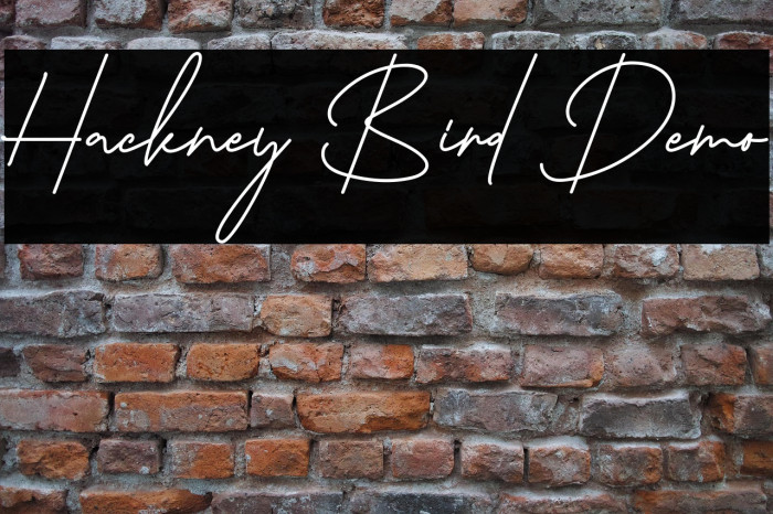 Hackney Bird Demo Example 2