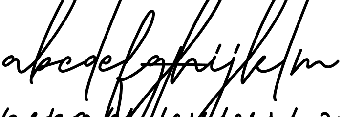 Hackney Bird Demo Schriftart Kleinbuchstaben