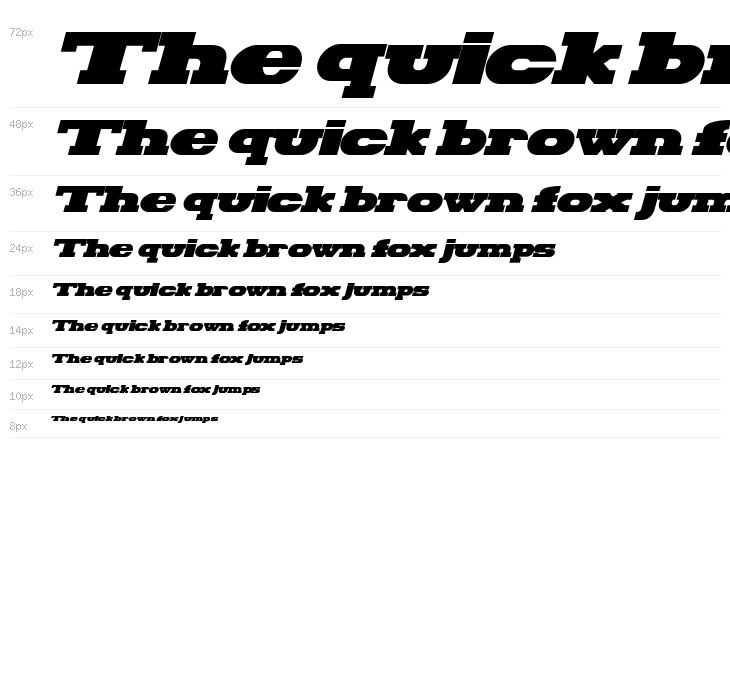 Hackney Block Italic Waterfall